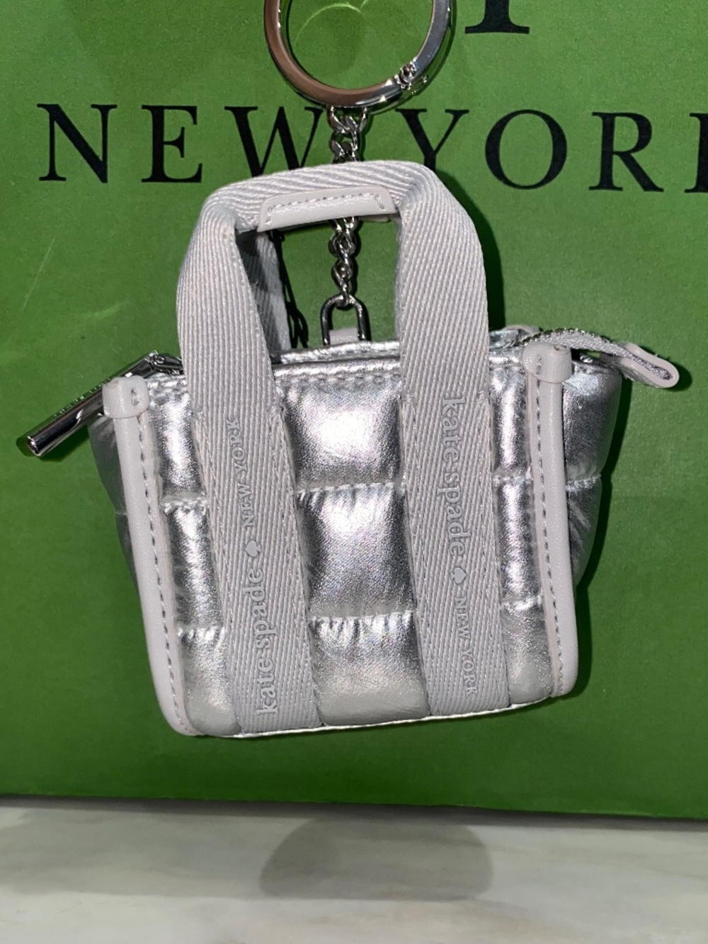 Kate Spade Kip Puffy Micro Bag Charm - Picture 6 of 6